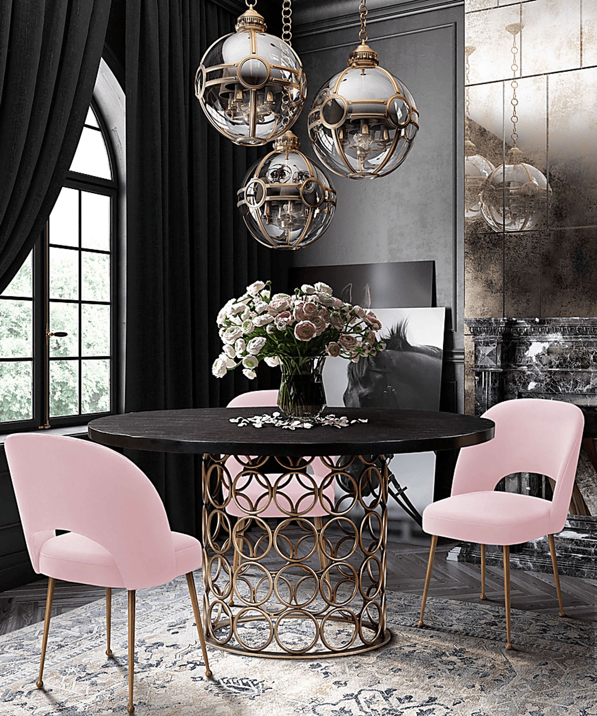 Chelsera Blush Dining Chair - Image 8