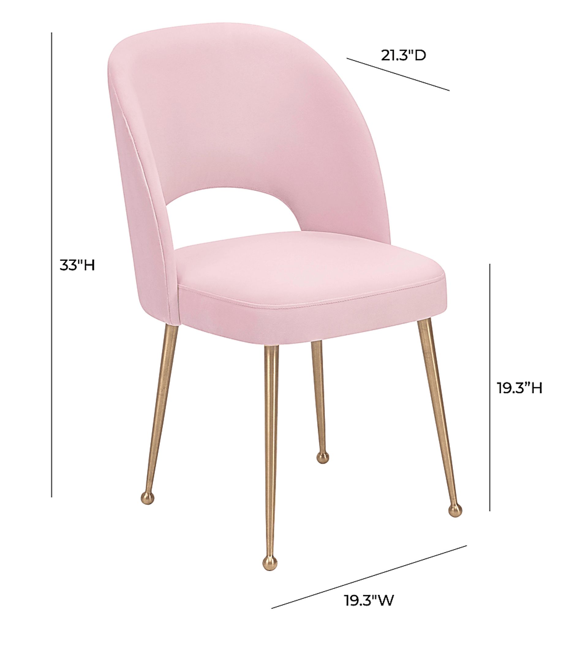 Chelsera Blush Dining Chair - Image 10