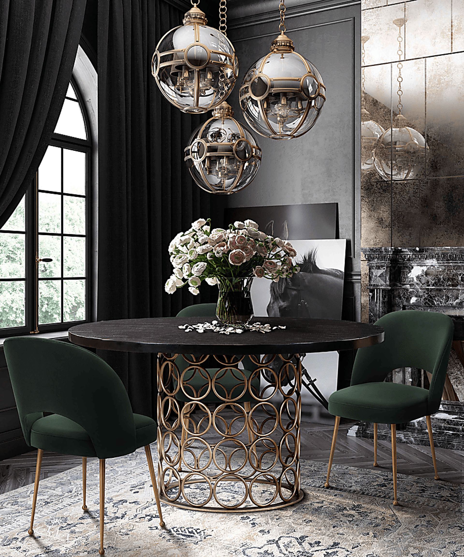 Chelsera Green Dining Chair - Image 6