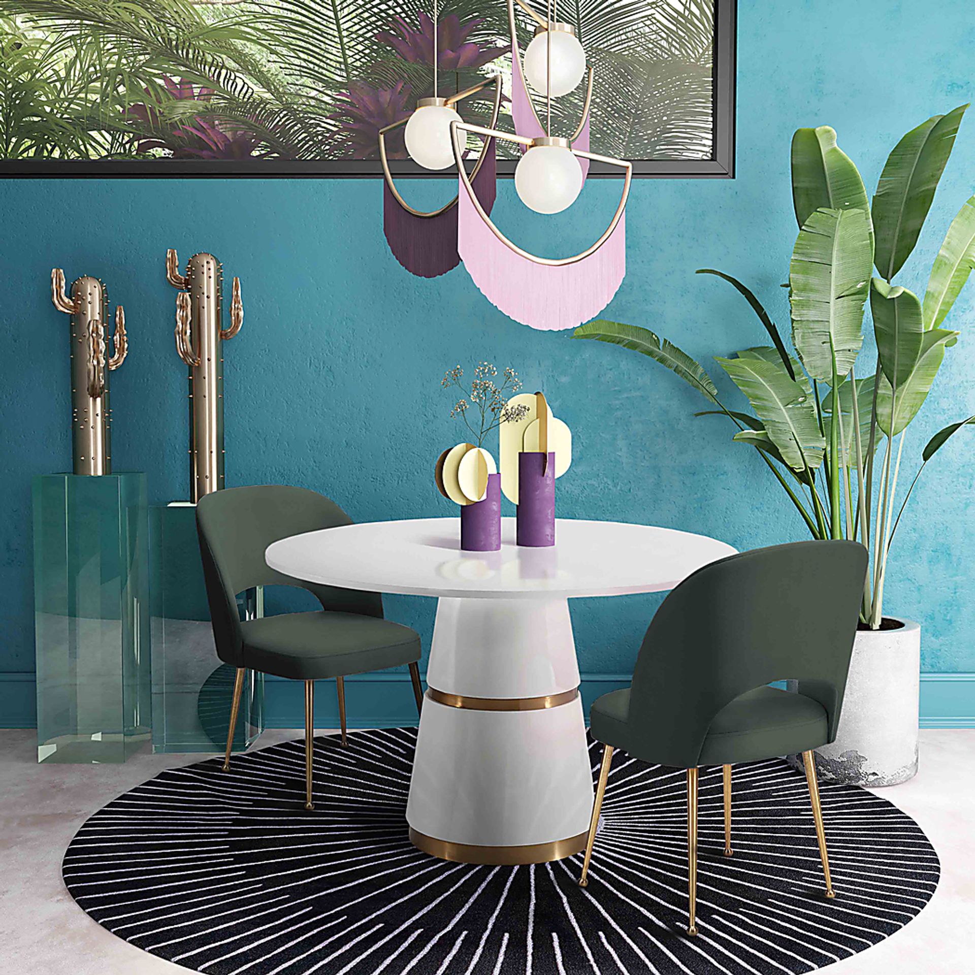 Chelsera Green Dining Chair - Image 7