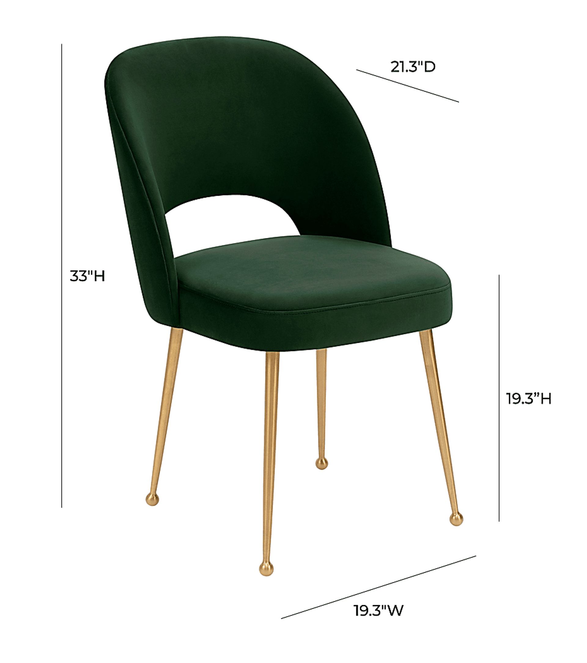 Chelsera Green Dining Chair - Image 9