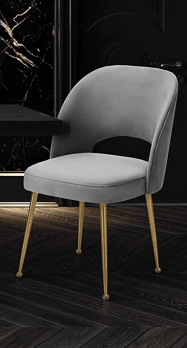 Chelsera Light Gray Dining Chair - Thumbnail - Image 9