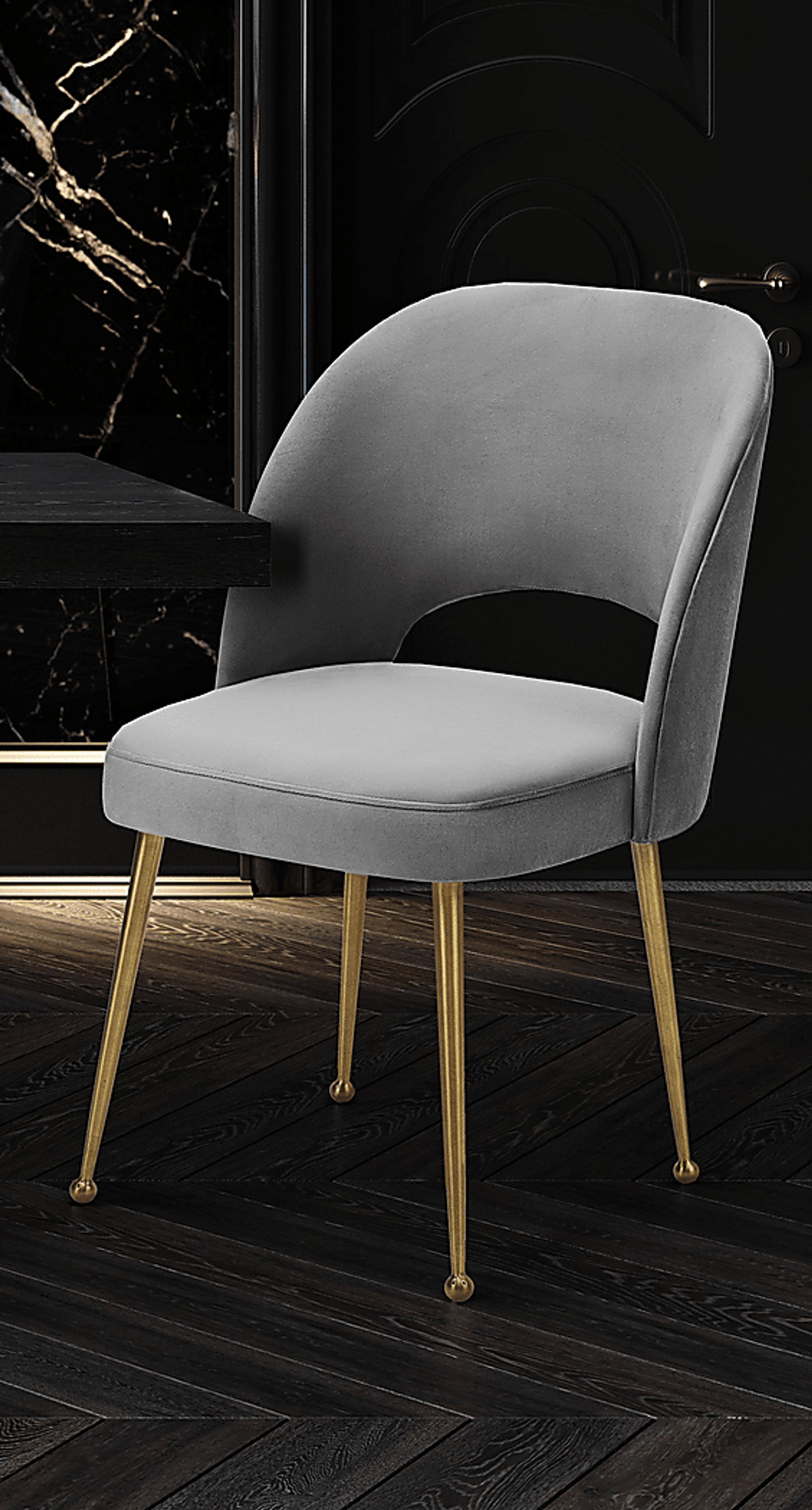 Chelsera Light Gray Dining Chair - Image 9