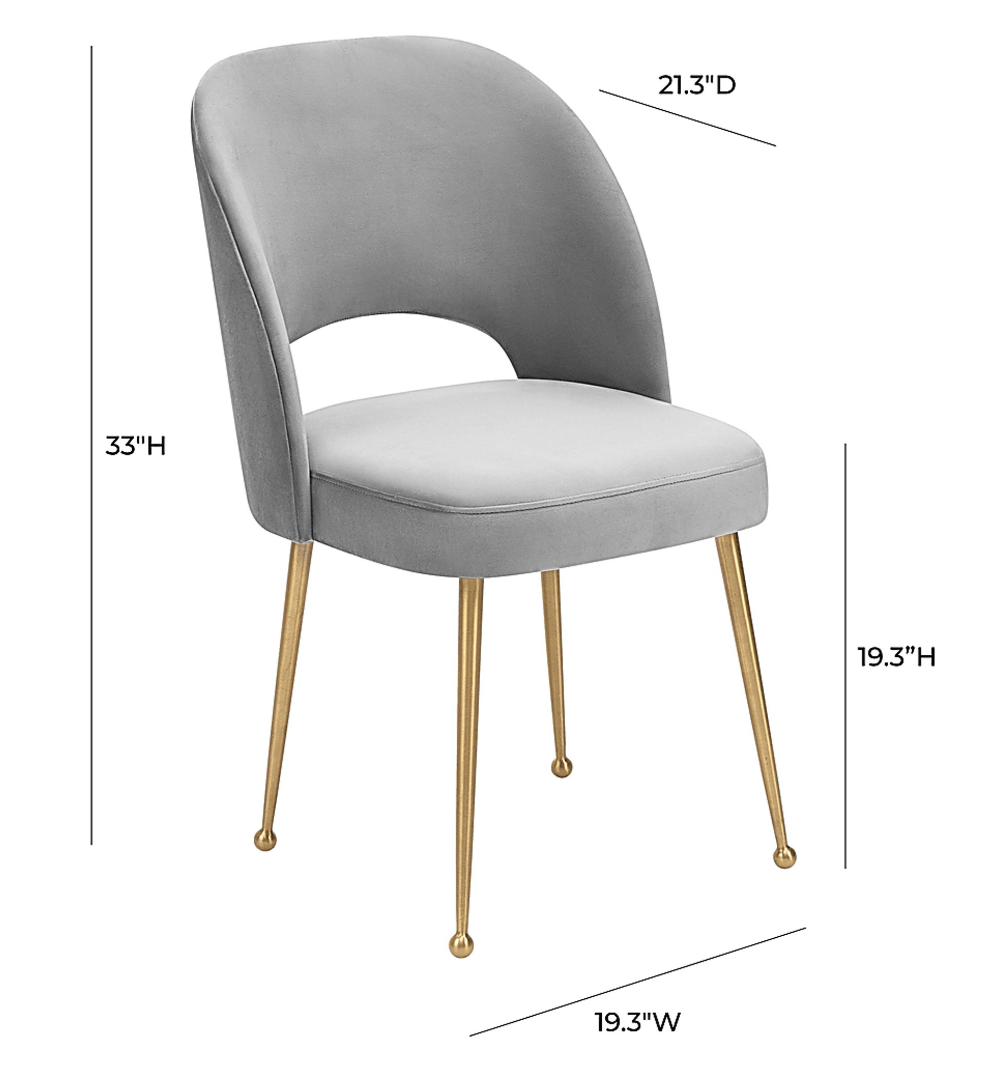 Chelsera Light Gray Dining Chair - Image 10