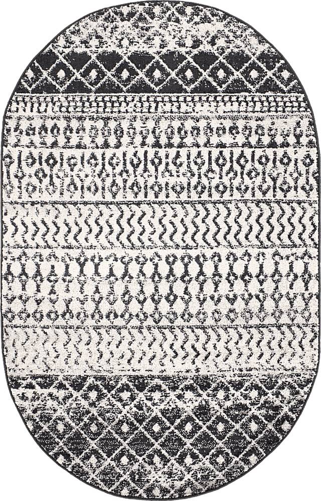 Chelsina I Gray 3' x 5' Oval Rug - Thumbnail - Image 1