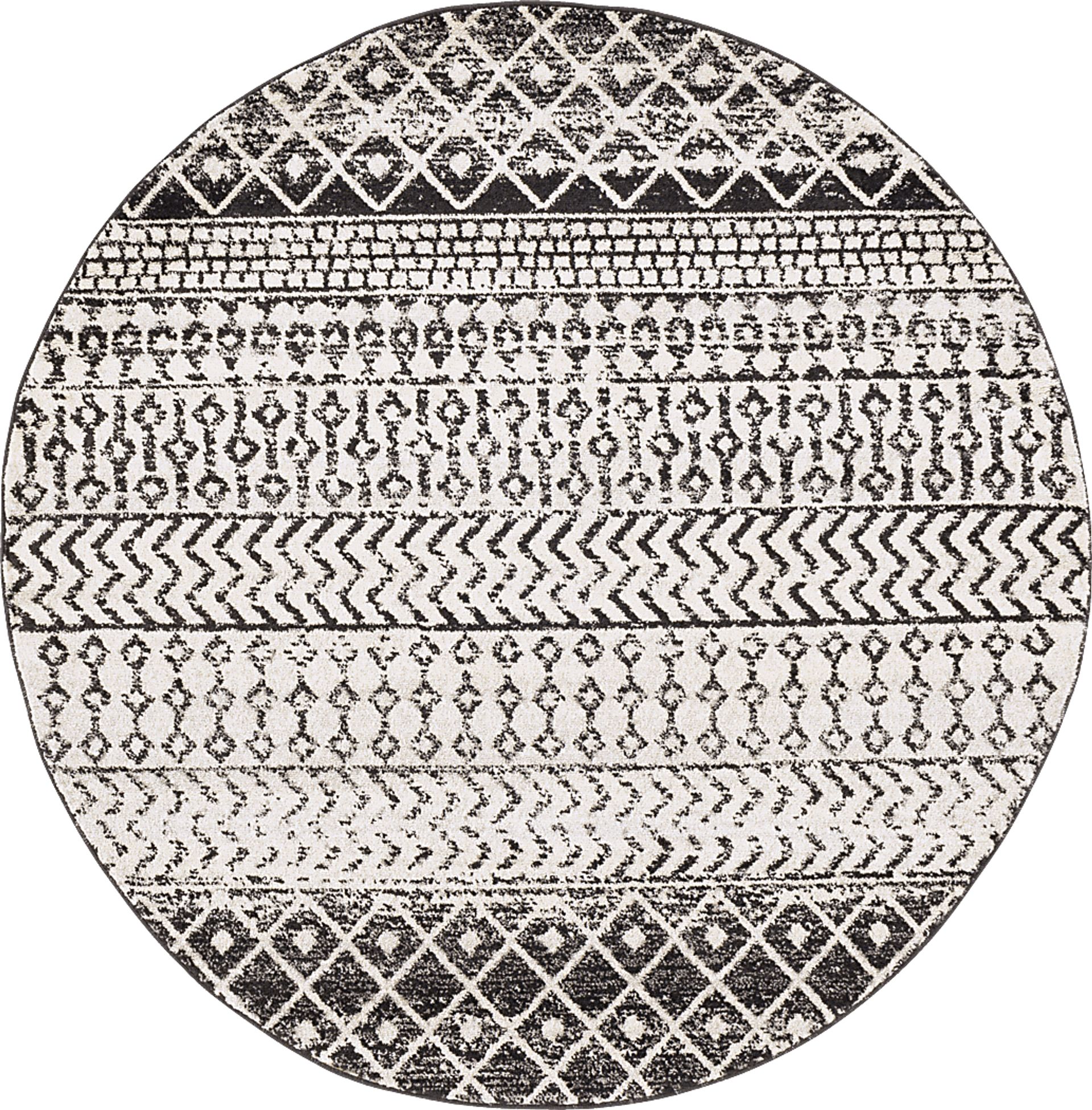 Chelsina I Gray 4' Round Rug - Image 1