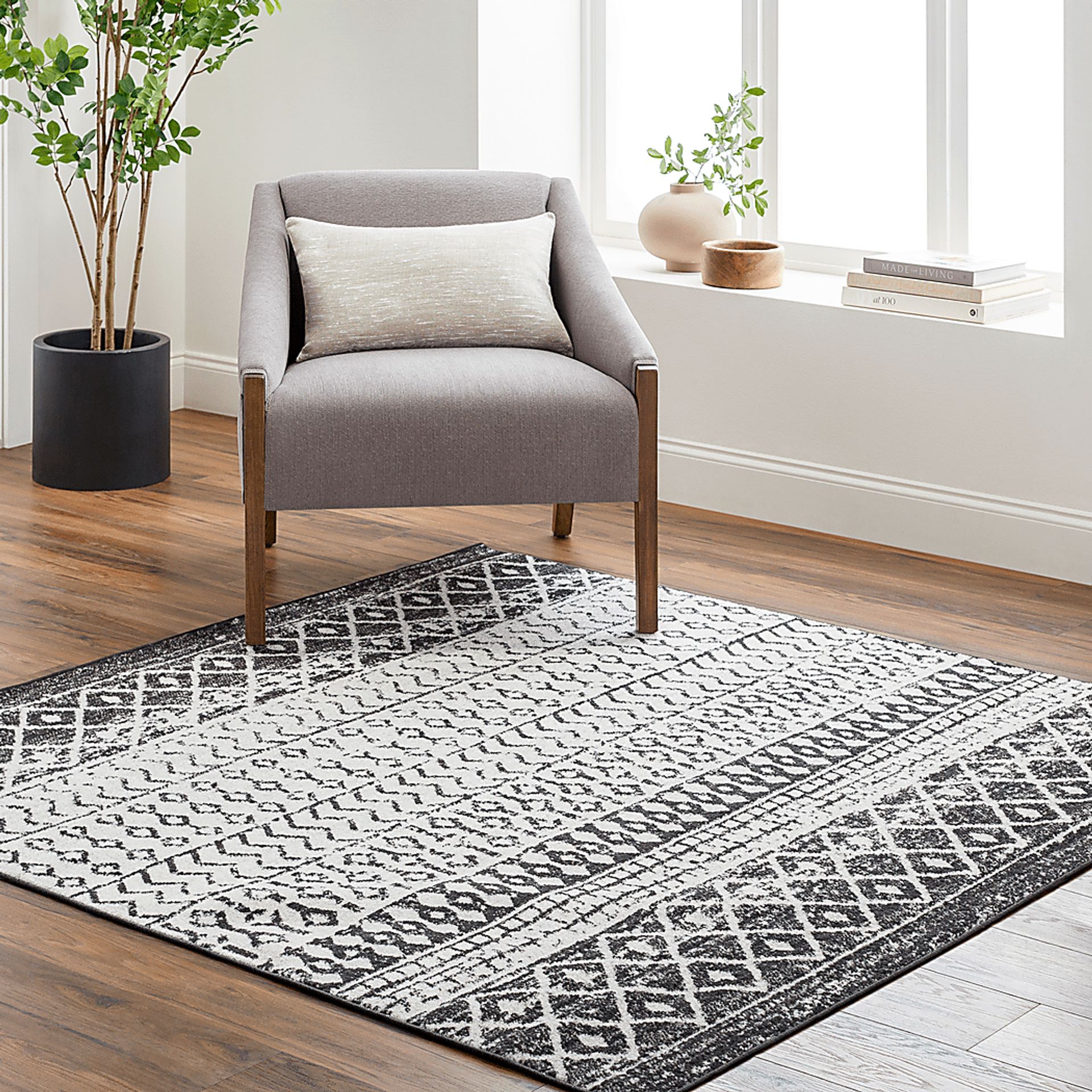 Chelsina I Gray 6' Square Rug - Image 2