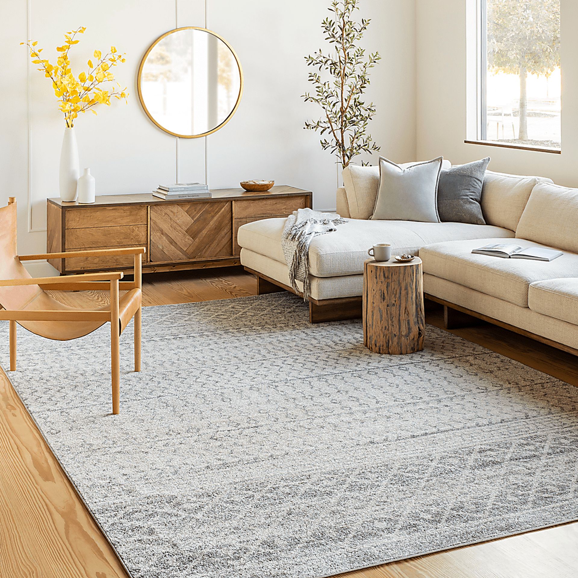 Chelsina I Light Gray 3' x 5' Rug - Image 3