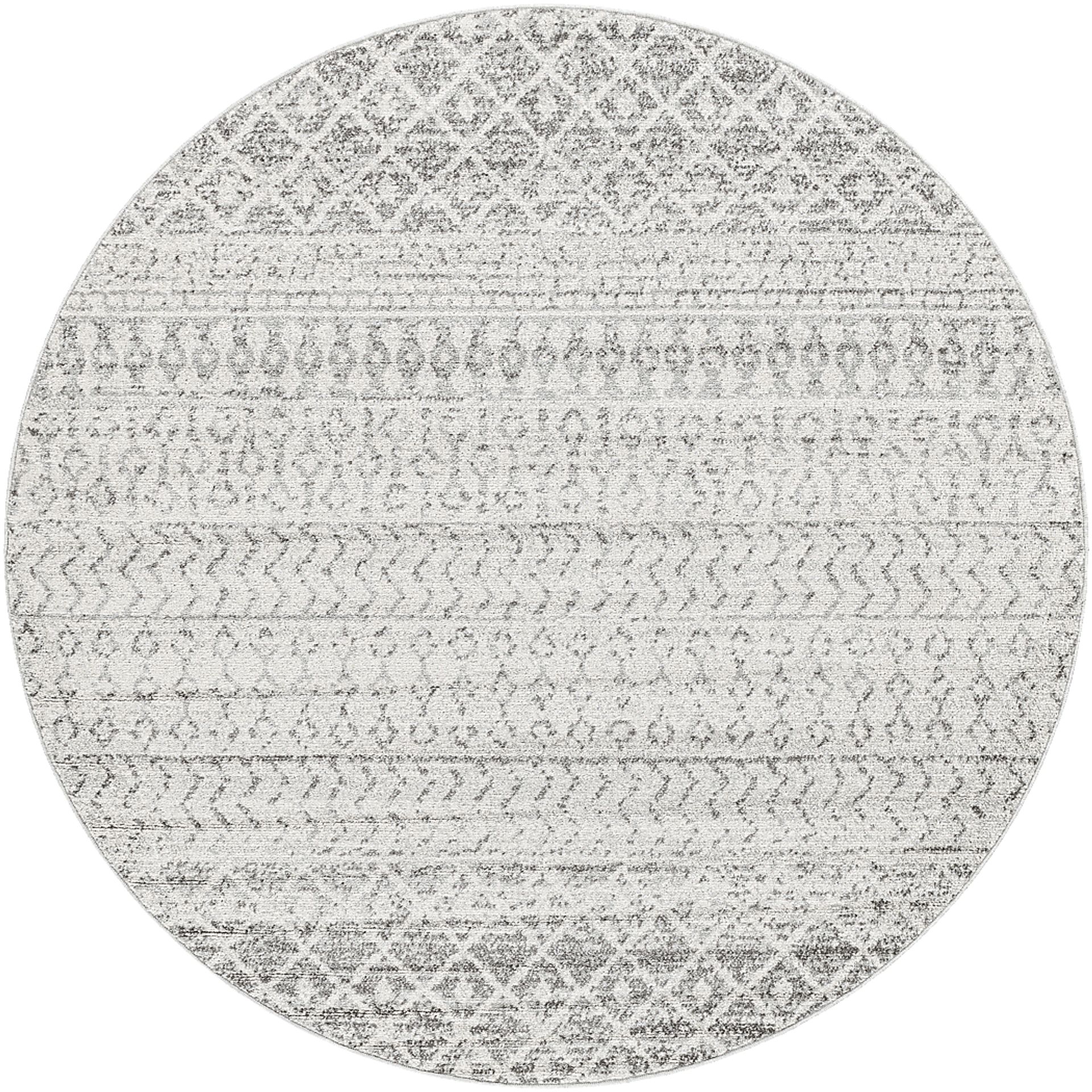 Chelsina I Light Gray 4' Round Rug - Image 1