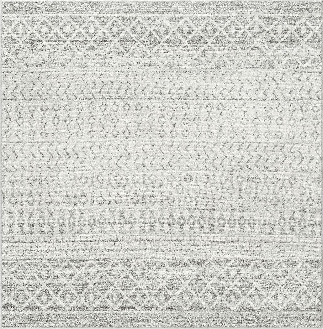 Chelsina I Light Gray 4' Square Rug