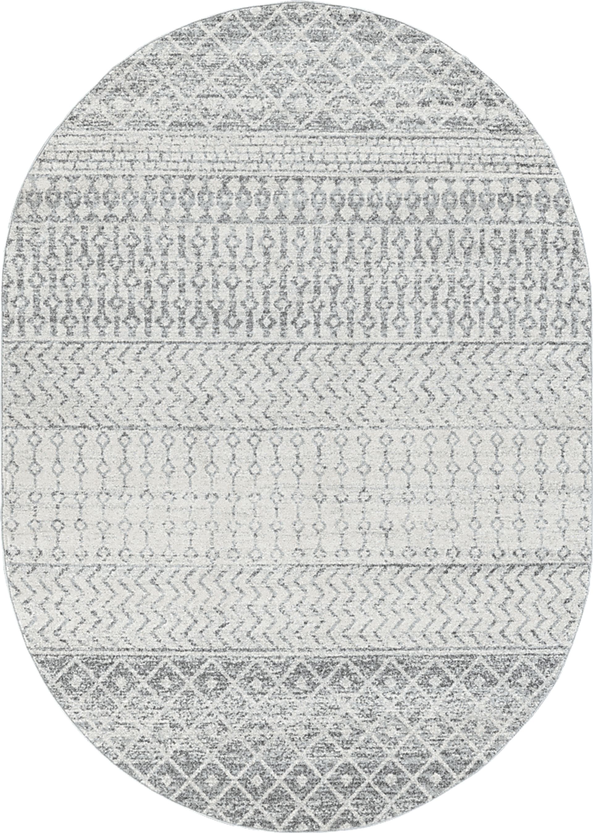 Chelsina I Light Gray 4' x 6' Oval Rug - Image 1
