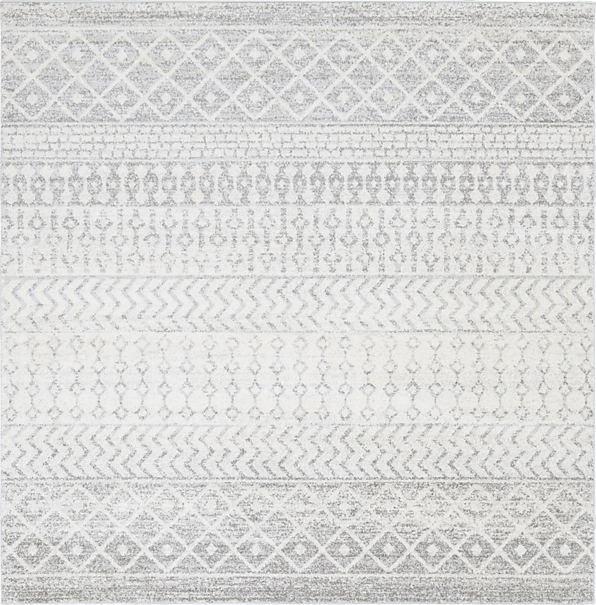 Chelsina I Light Gray 7'10 Square Rug - Image 1