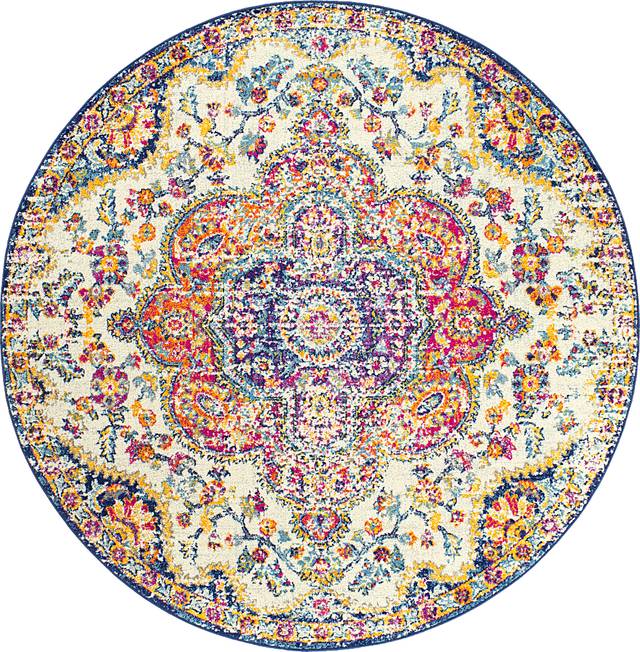 Chelsina II Multi 6'7 Round Rug - Thumbnail - Image 1
