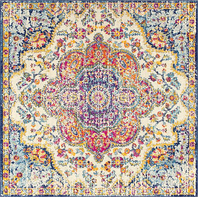 Chelsina II Multi 6'7 Square Rug - Thumbnail - Image 1