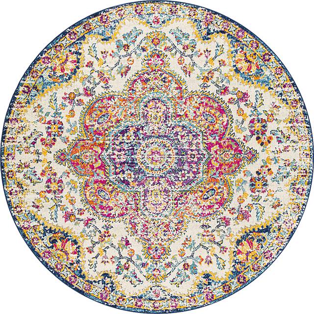 Chelsina II Multi 7'10 Round Rug - Thumbnail - Image 1