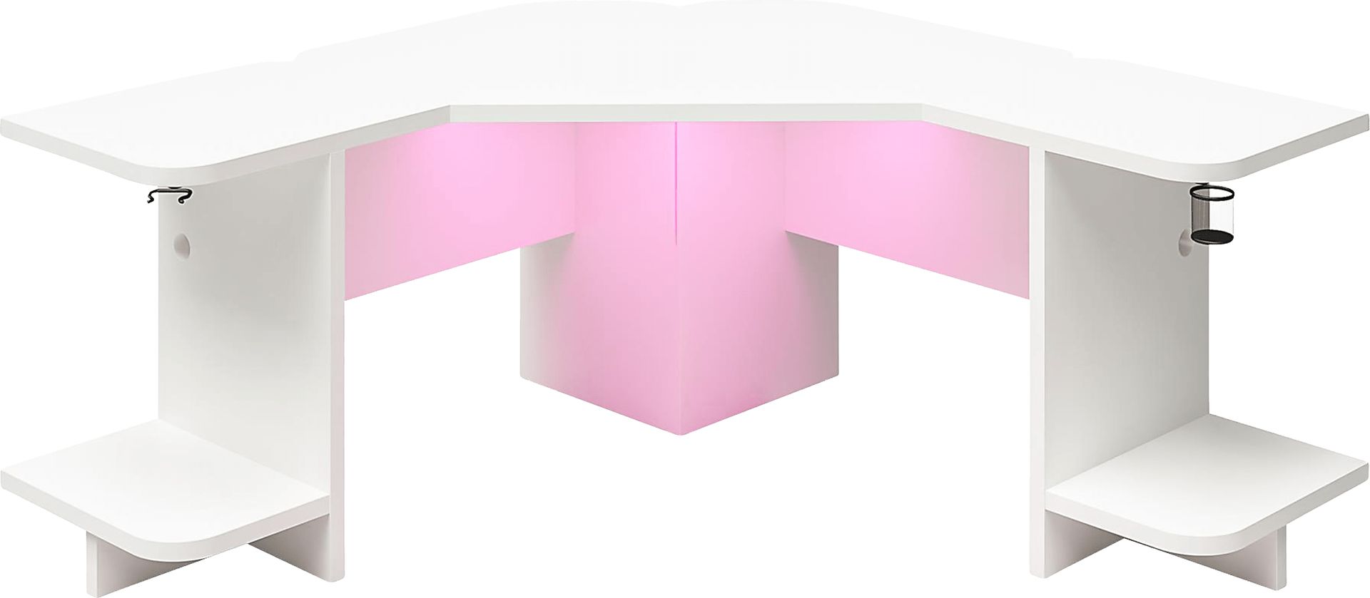 Chelswolde White Gaming Desk - Image 11