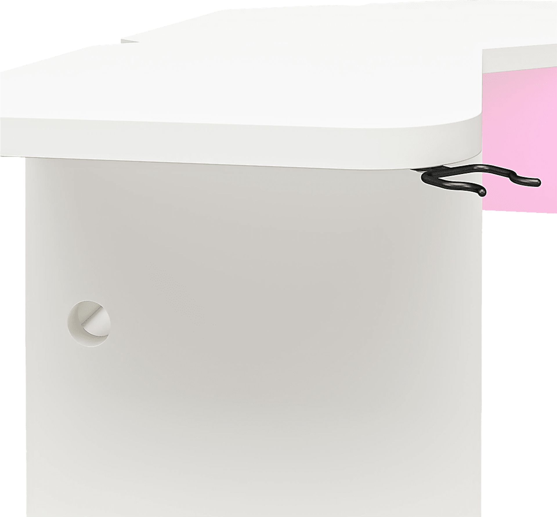 Chelswolde White Gaming Desk - Image 6