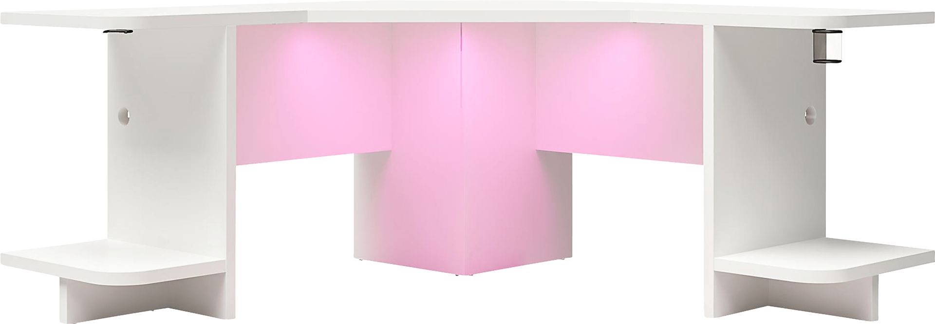 Chelswolde White Gaming Desk - Image 1