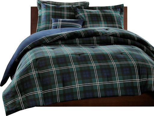 Chemia Blue Full Quilt Set