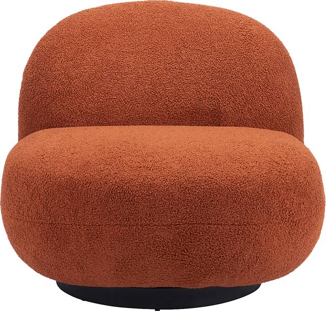 Chenega Orange Accent Chair - Thumbnail - Image 3