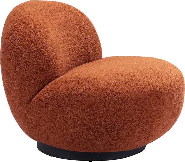 Chenega Orange Accent Chair - Thumbnail - Image 4