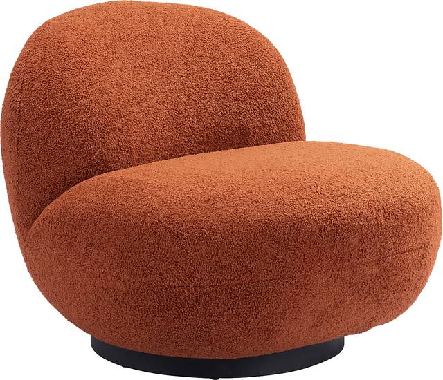 Chenega Orange Accent Chair - Thumbnail - Image 1