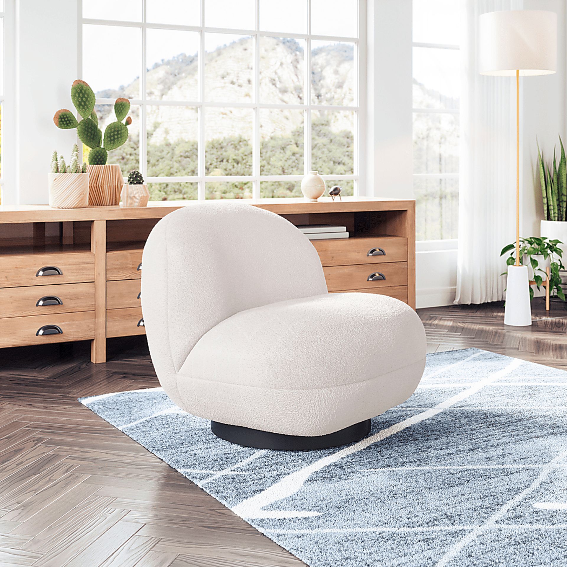 Chenega White Accent Chair - Image 11