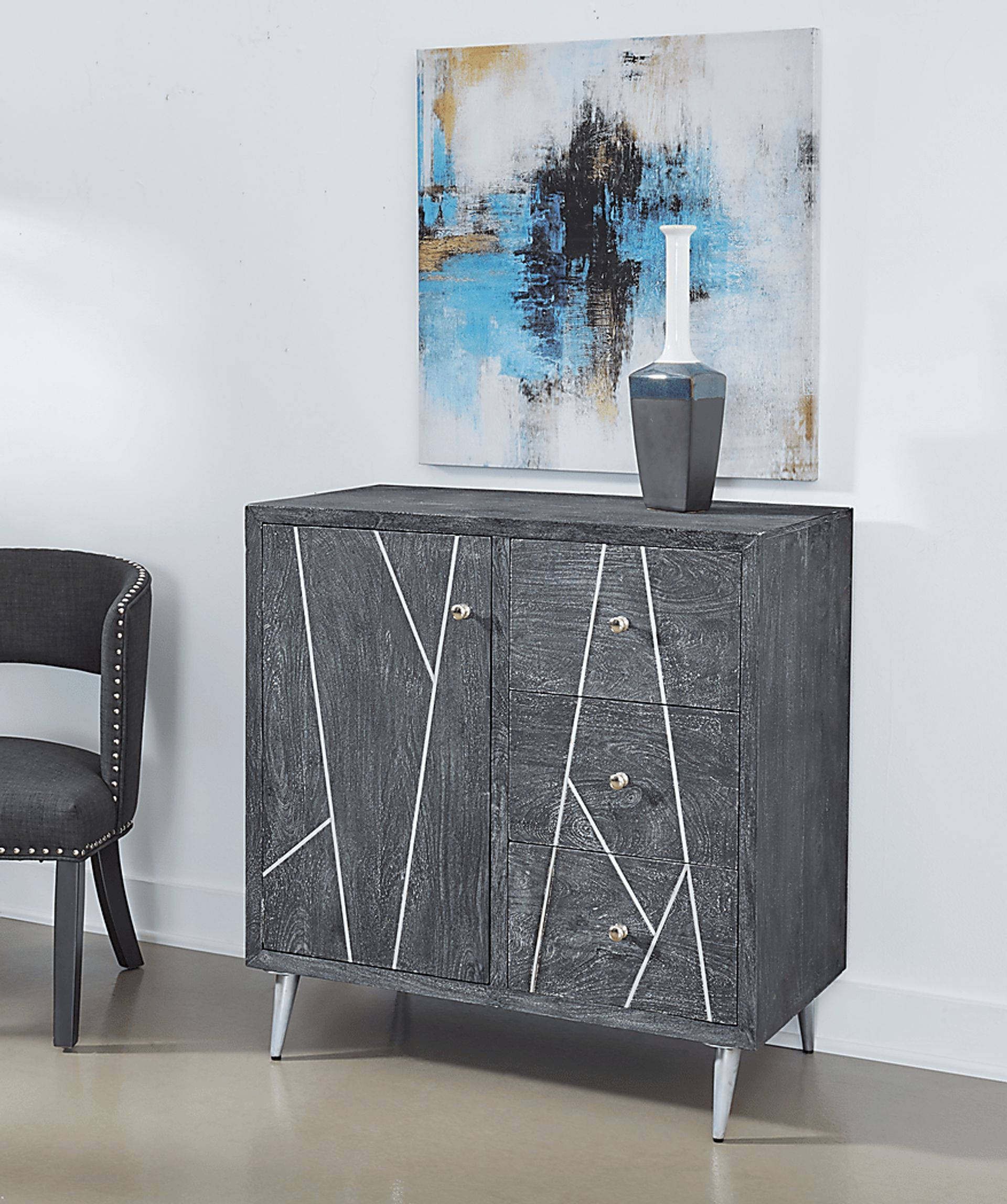 Chenevert Gray Accent Cabinet - Image 5