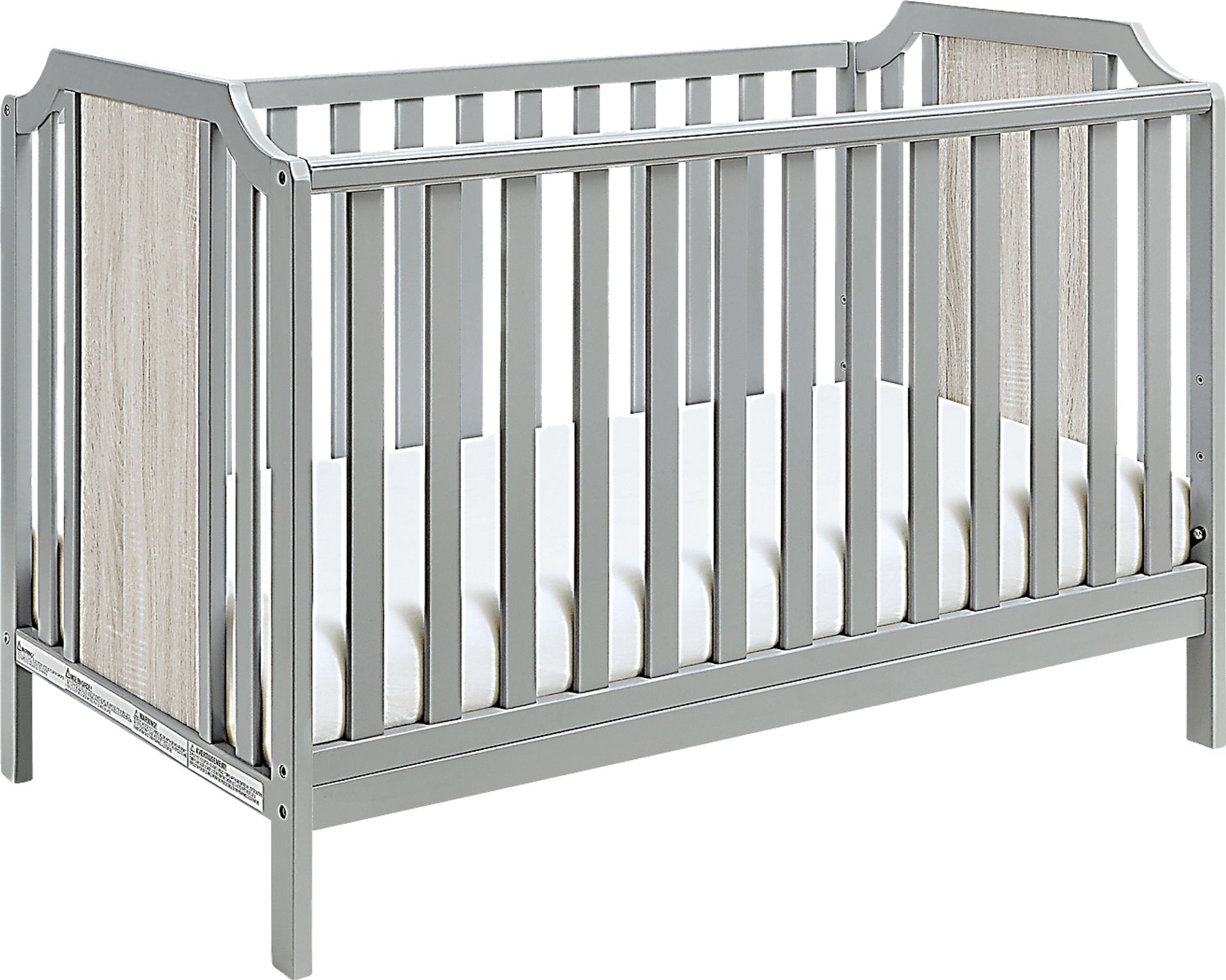 Kids Cheno Gray Crib - Image 1