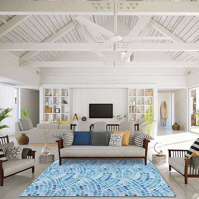 Chepstow Blue 8' x 10' Rug - Thumbnail - Image 2