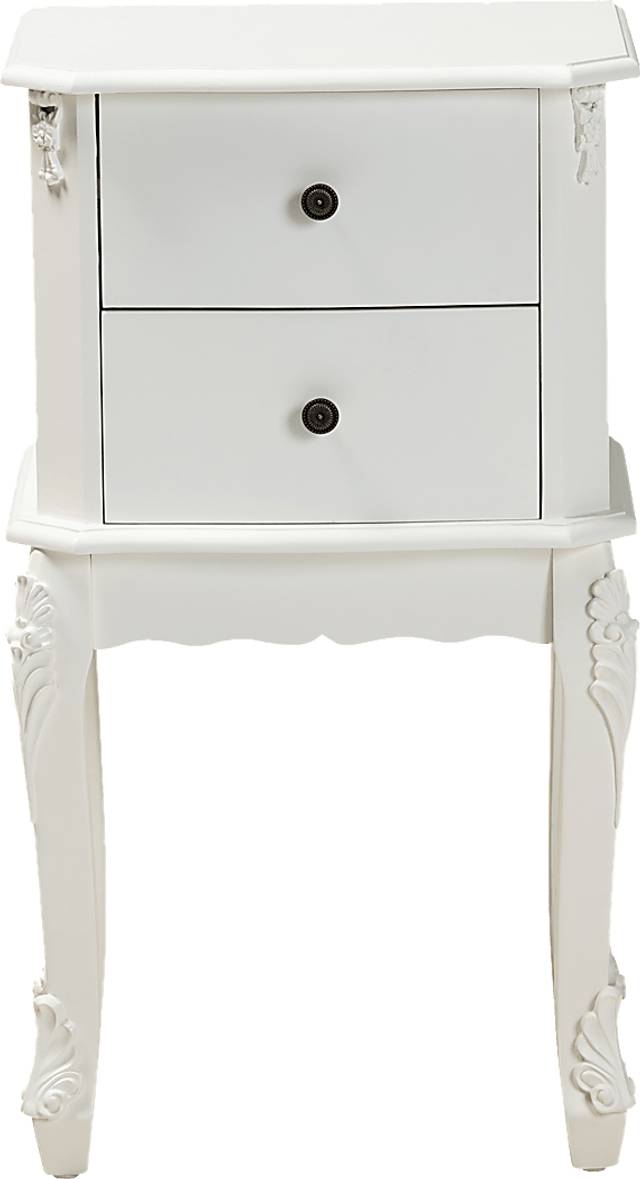 Cherabon White Nightstand - Thumbnail - Image 3