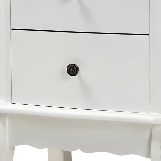 Cherabon White Nightstand - Thumbnail - Image 5