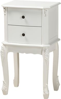 Cherabon White Nightstand