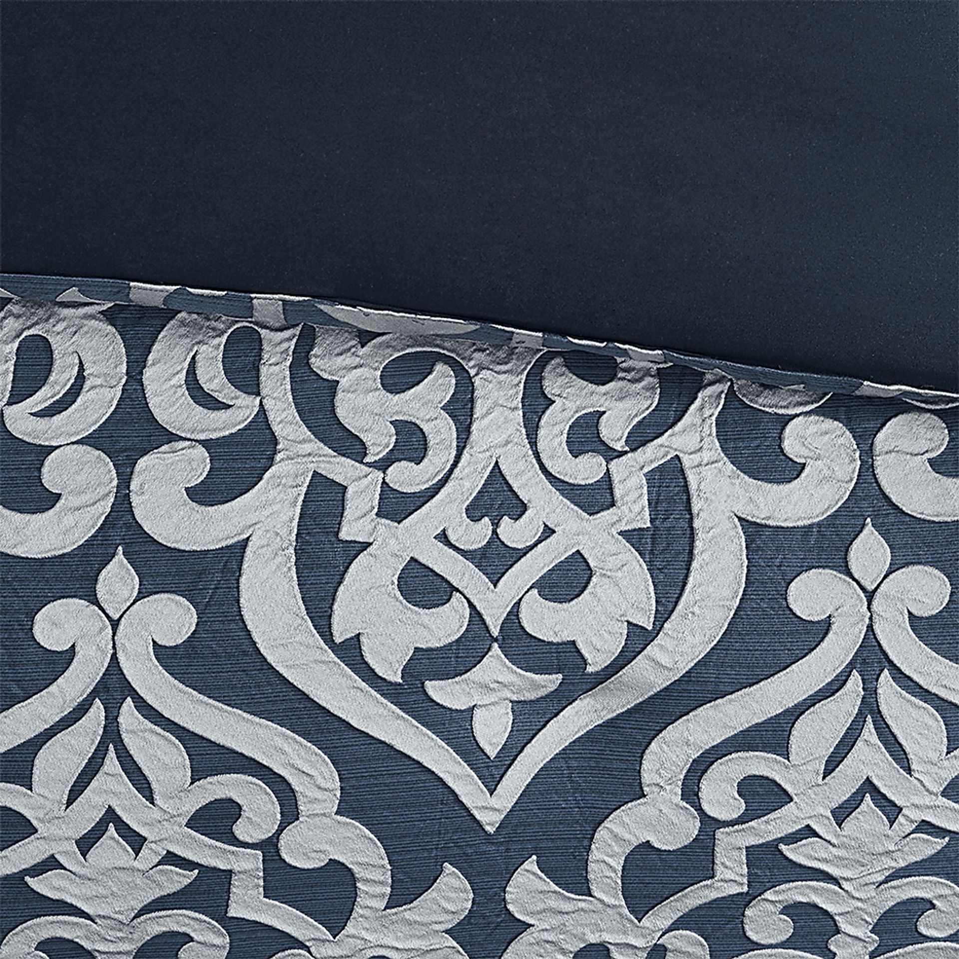 Cherbourg Blue 8 Pc California King Comforter Set - Image 10