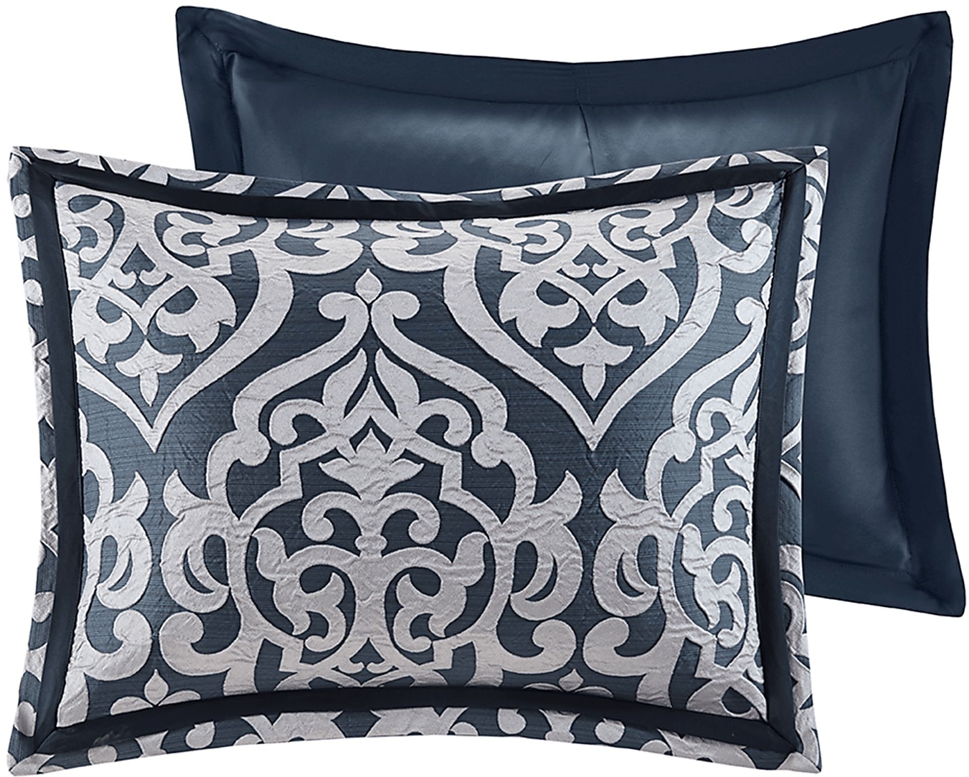 Cherbourg Blue 8 Pc California King Comforter Set - Image 3