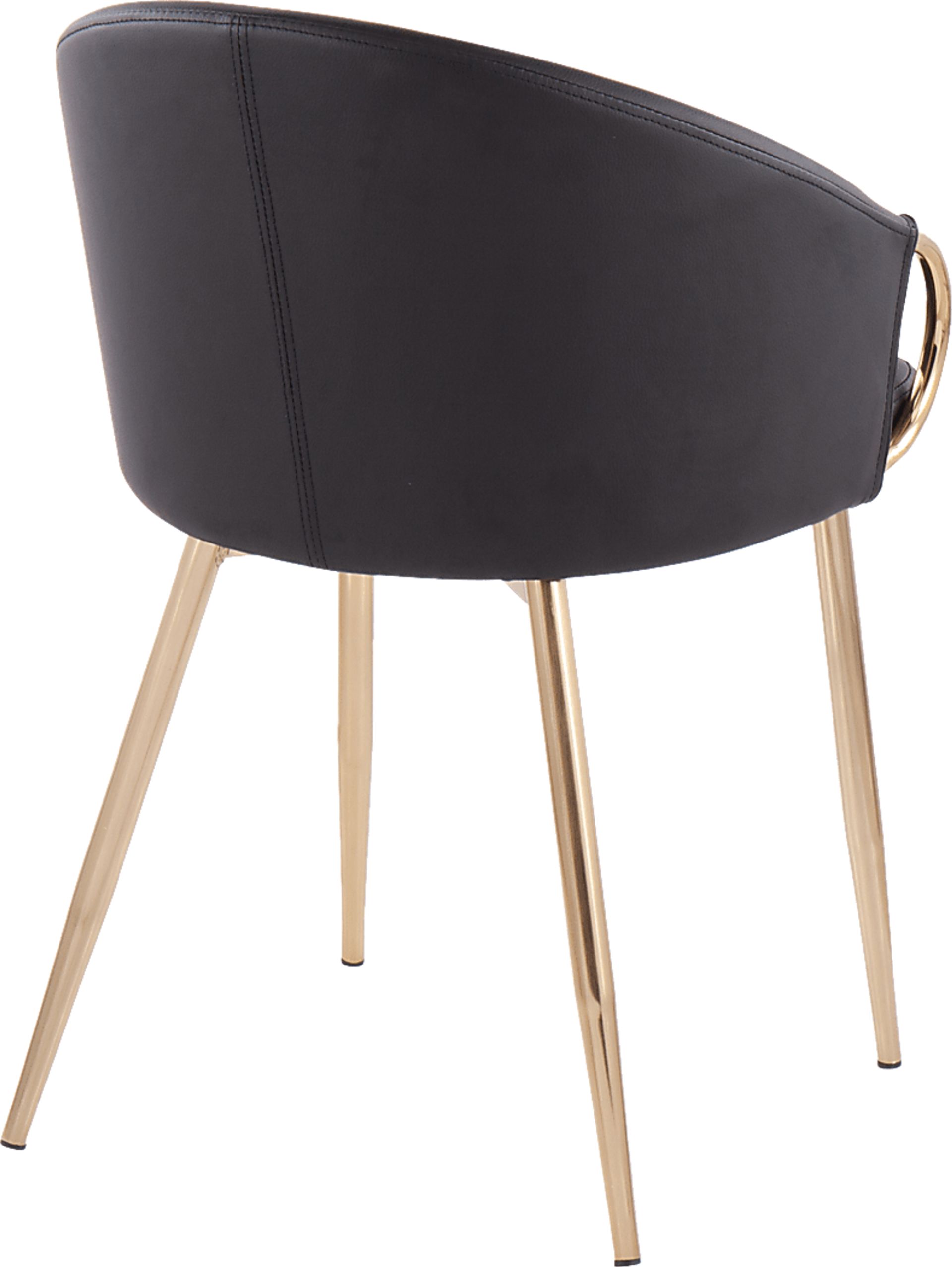 Cherlyn Black Gold Side Chair - Image 3