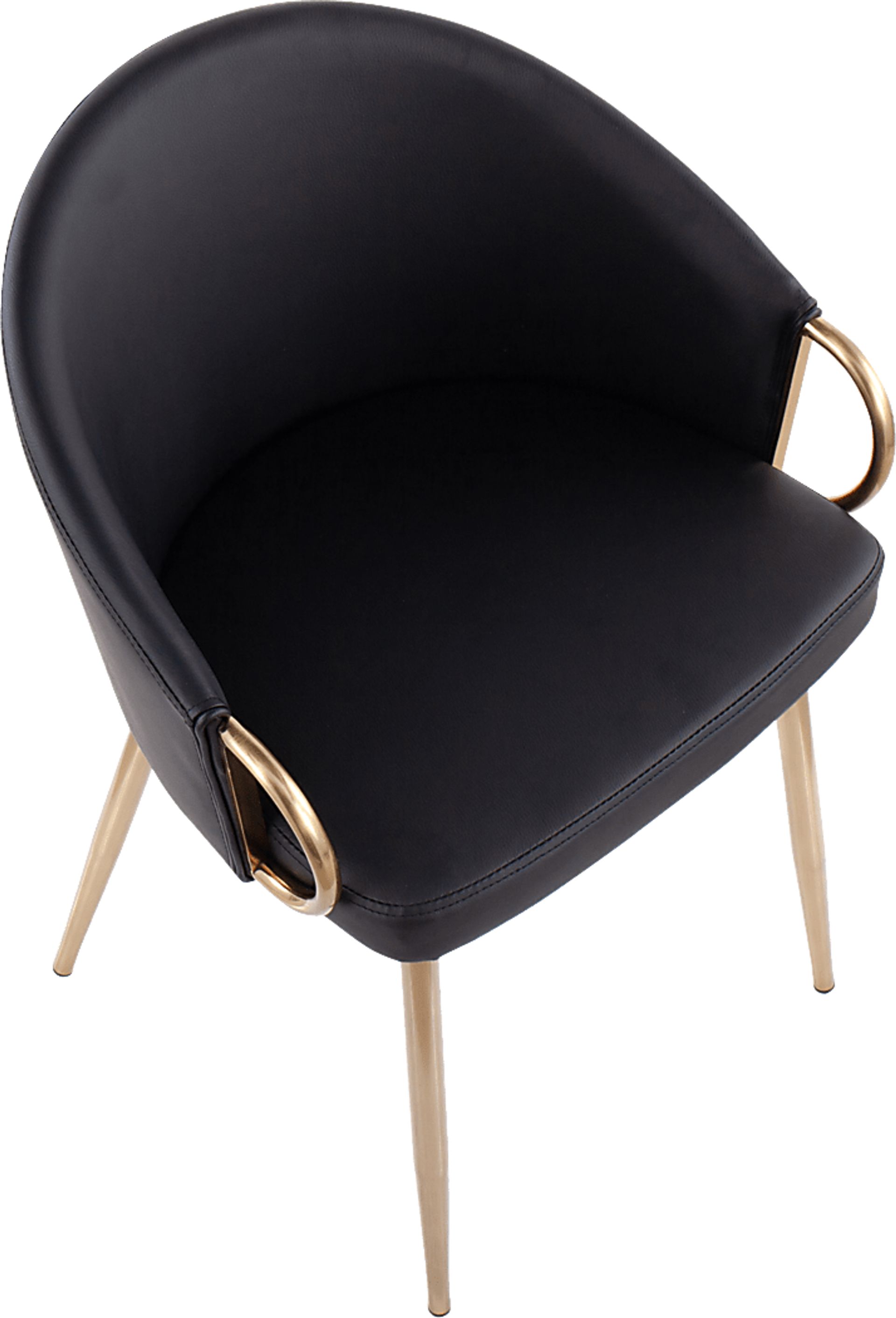 Cherlyn Black Gold Side Chair - Image 6