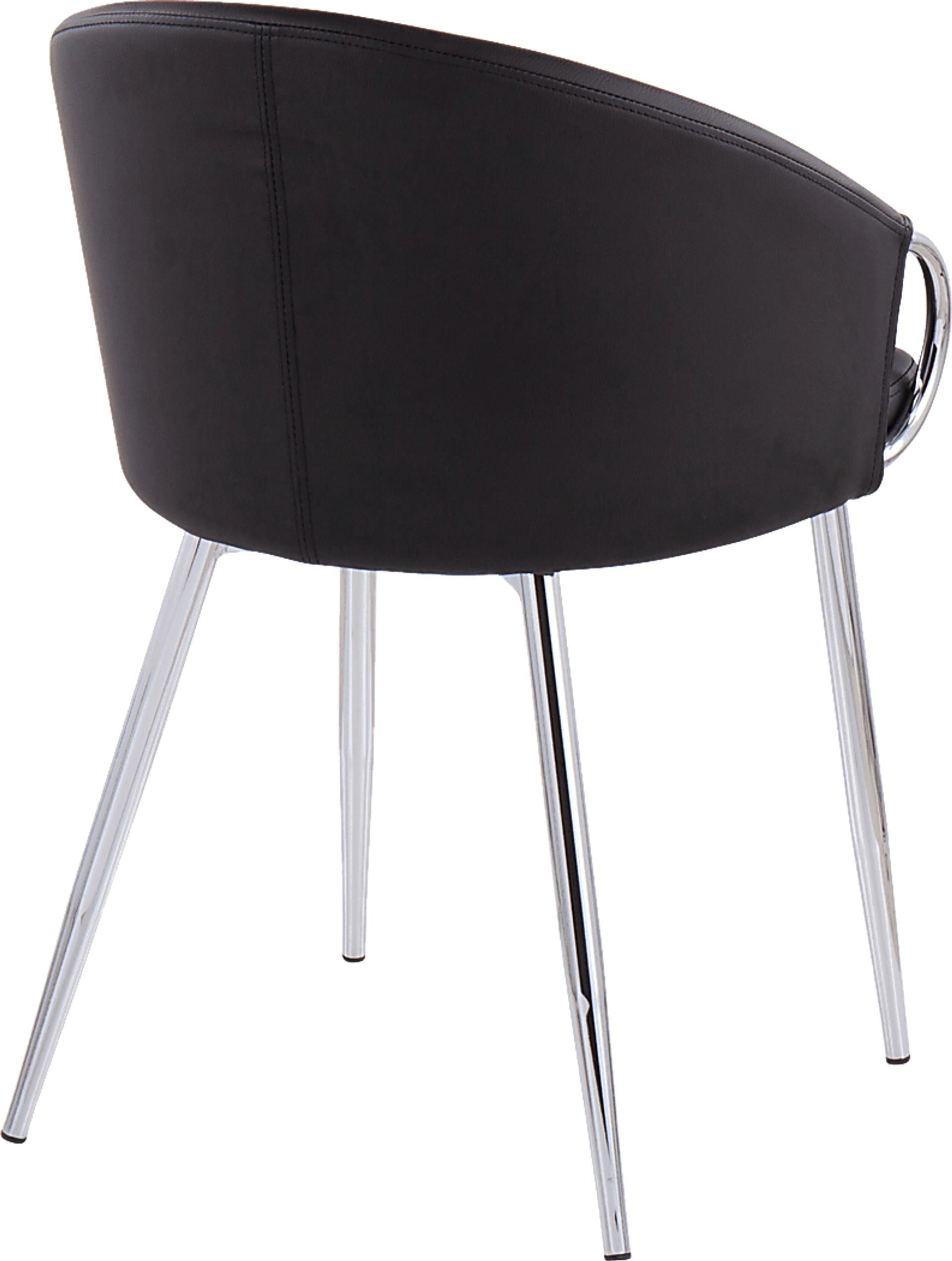 Cherlyn Black Side Chair - Image 3
