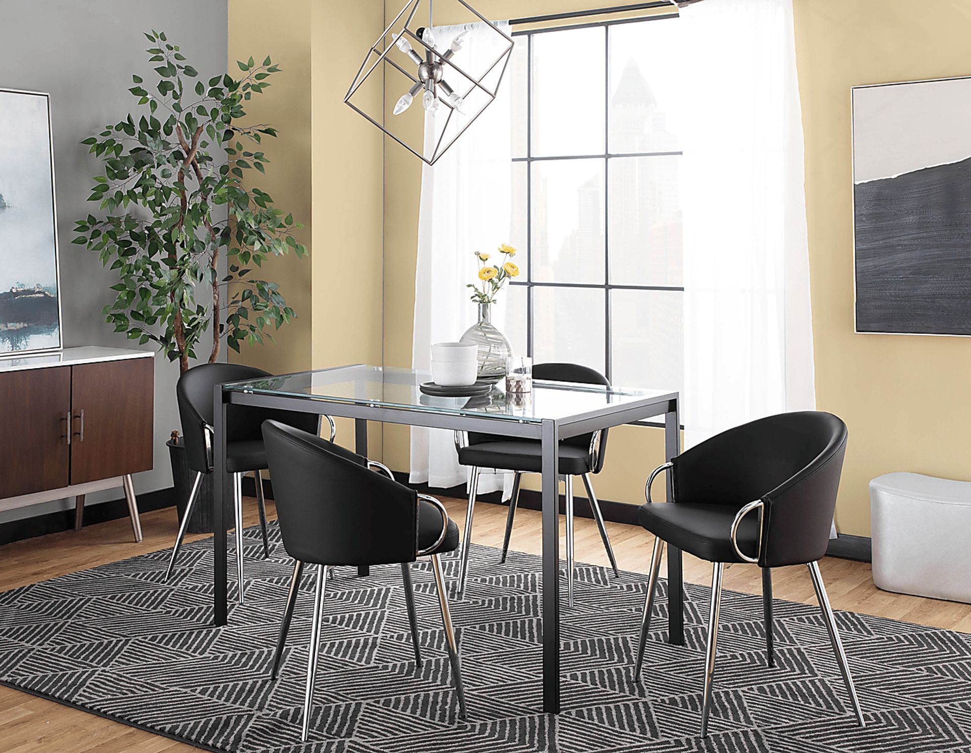 Cherlyn Black Side Chair - Image 9