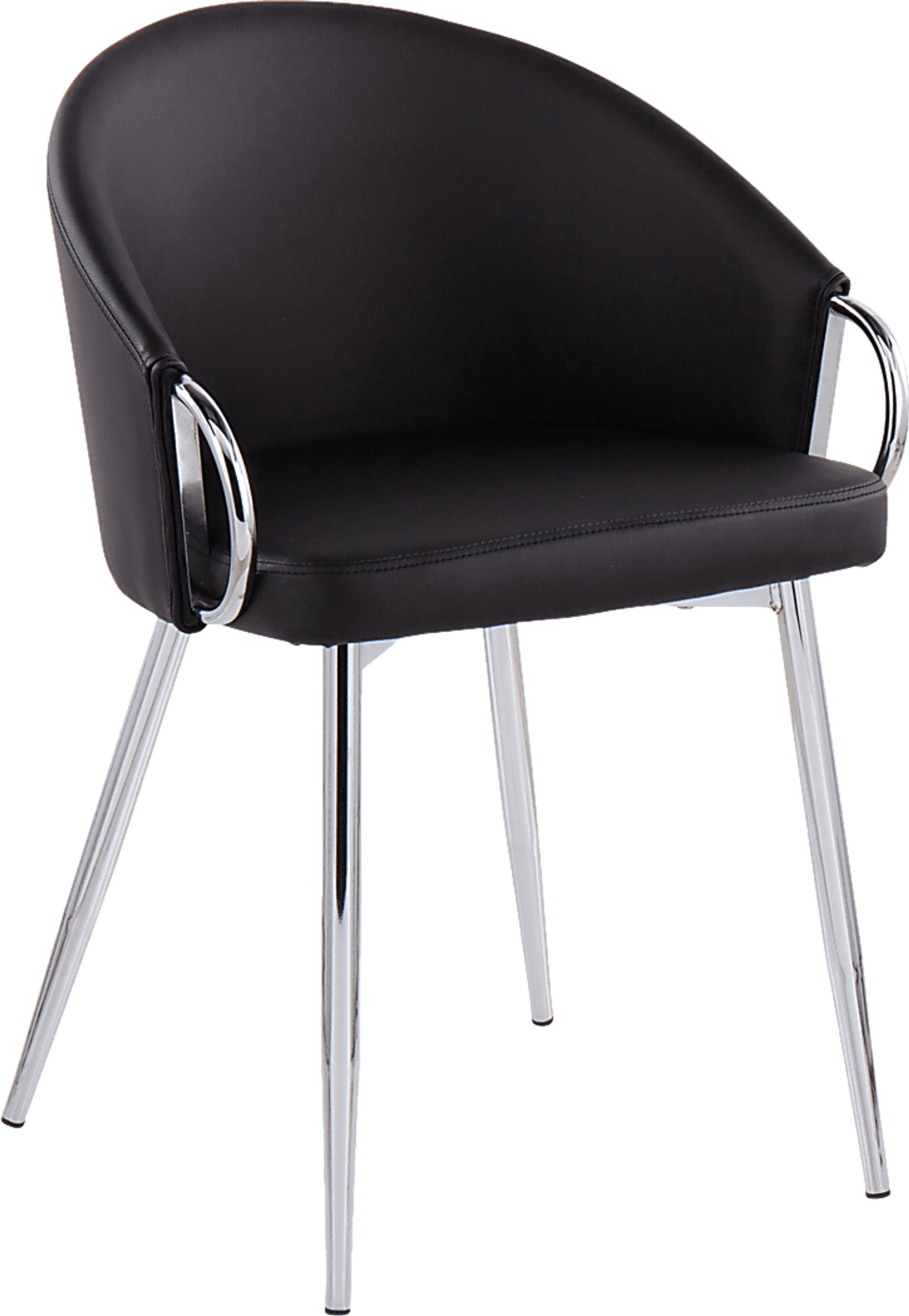 Cherlyn Black Side Chair - Image 1