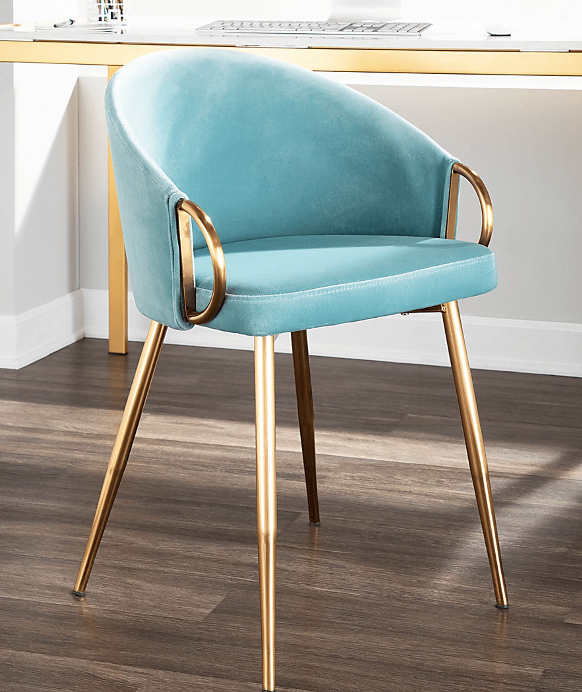 Cherlyn Blue Side Chair, Set of 2 - Image 7
