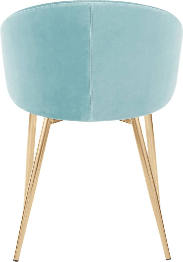 Cherlyn Blue Side Chair - Thumbnail - Image 4