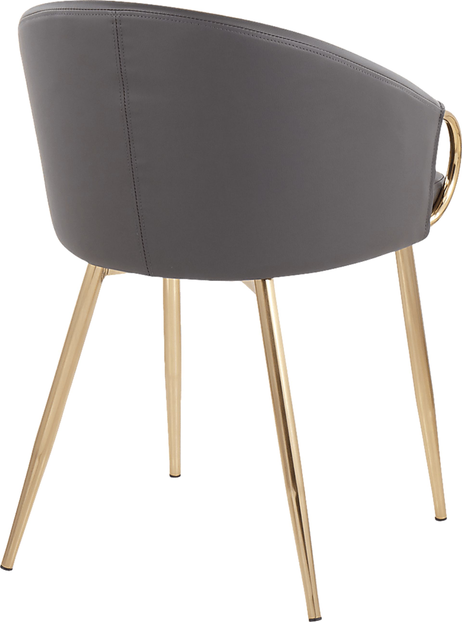 Cherlyn Gray Gold Side Chair - Image 3