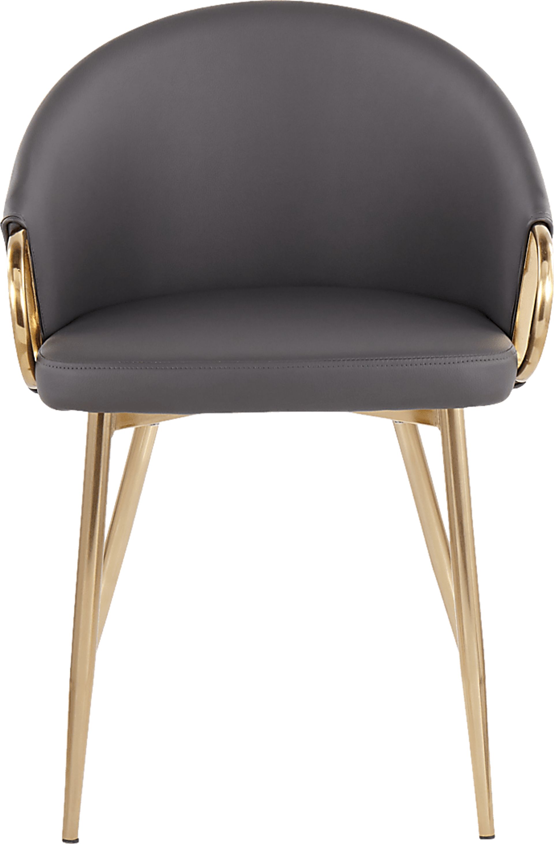 Cherlyn Gray Gold Side Chair - Image 5