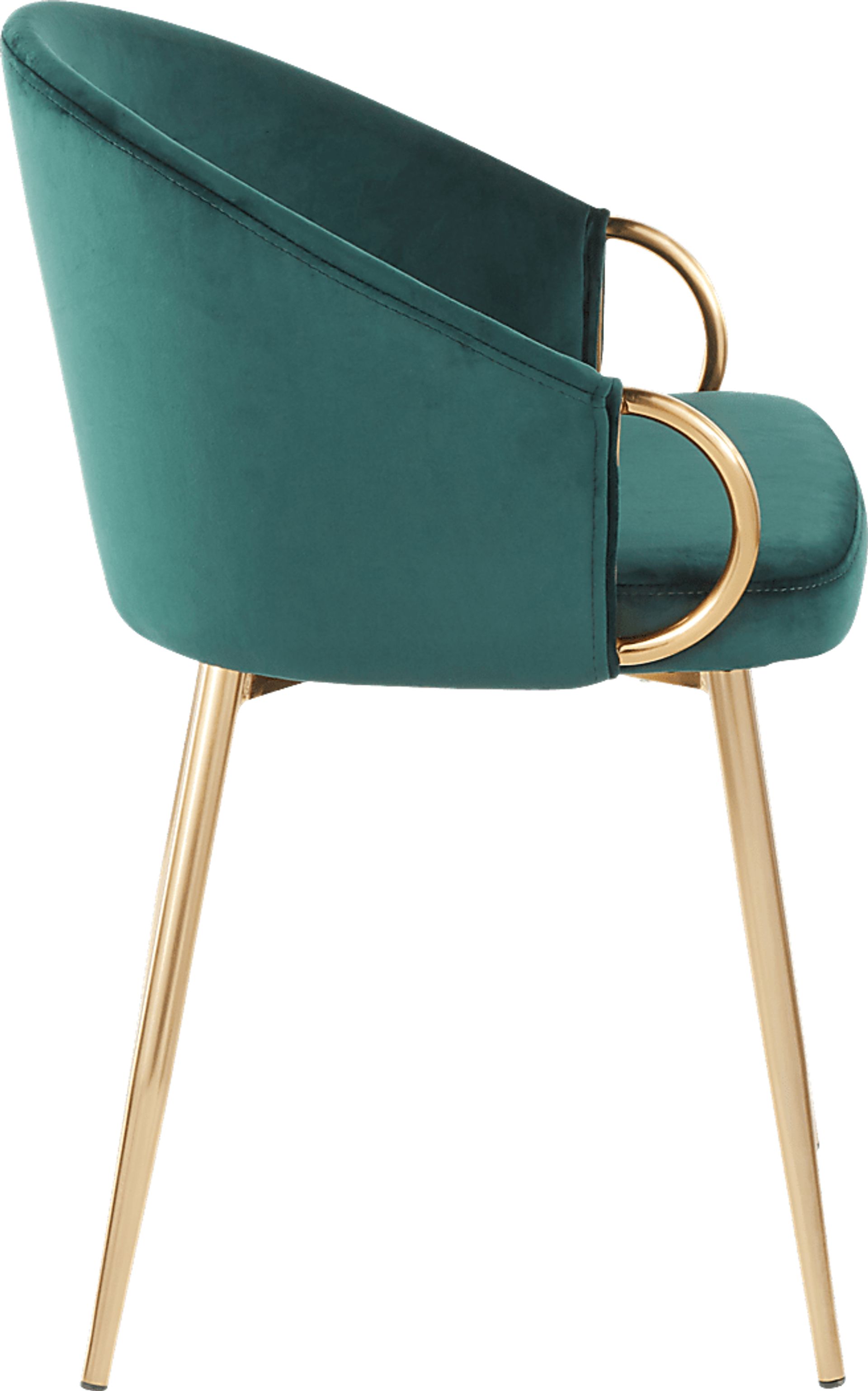 Cherlyn Green Side Chair - Image 2