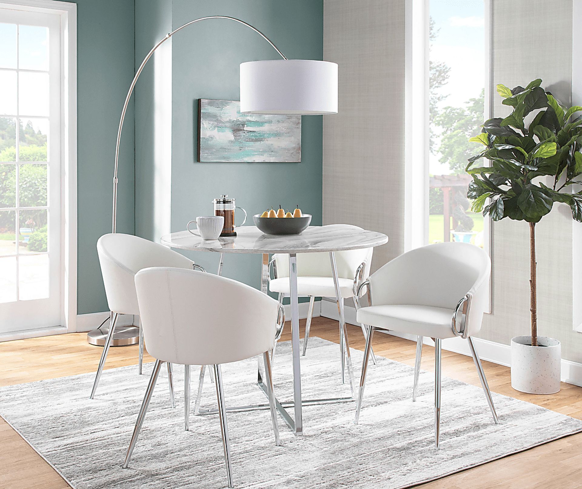 Cherlyn White Side Chair - Image 8