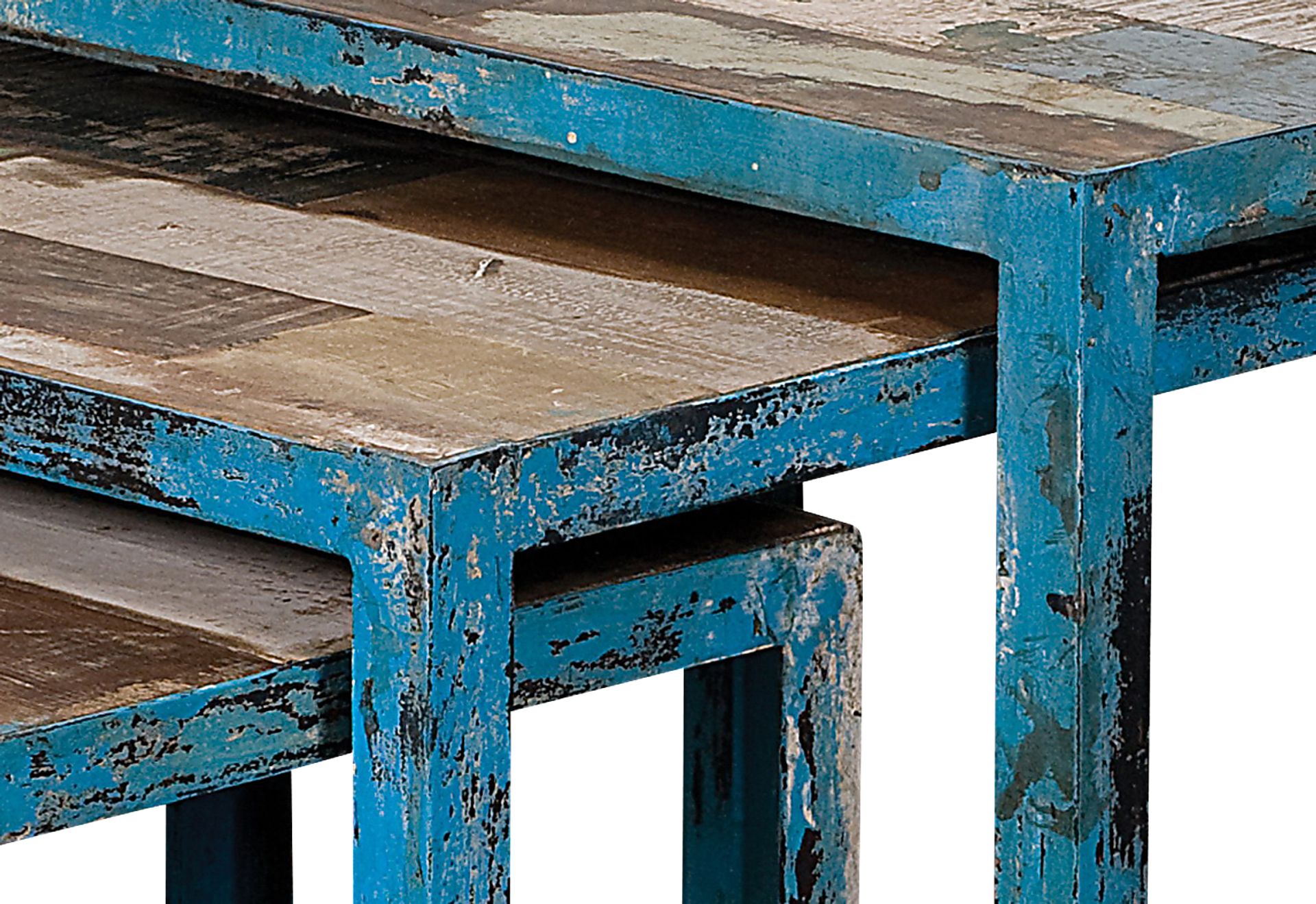 Cherringham Blue Nesting Tables - Image 2