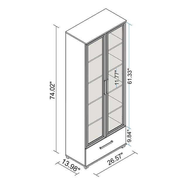 Cherryhill White Bookcase - Thumbnail - Image 10