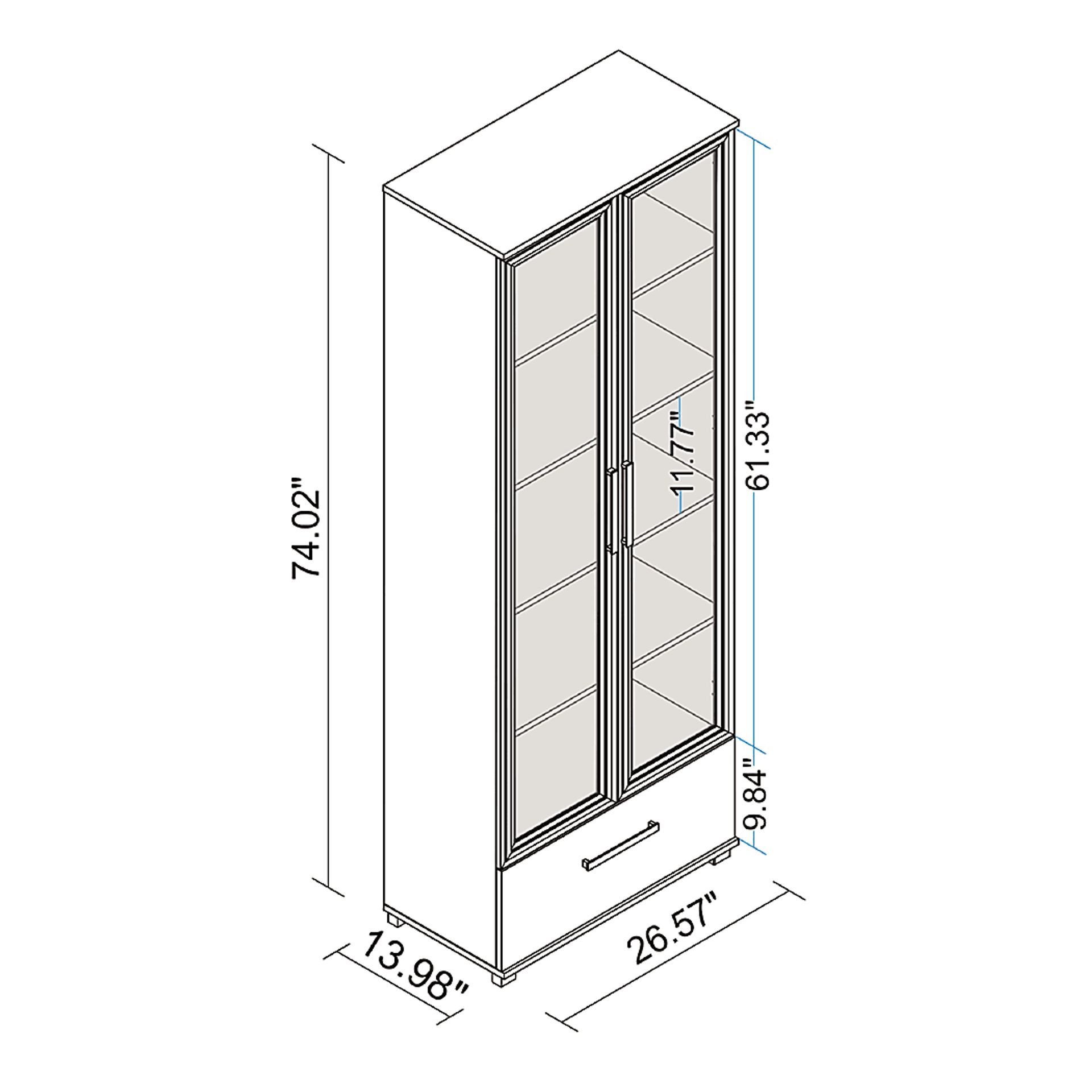 Cherryhill White Bookcase - Image 10