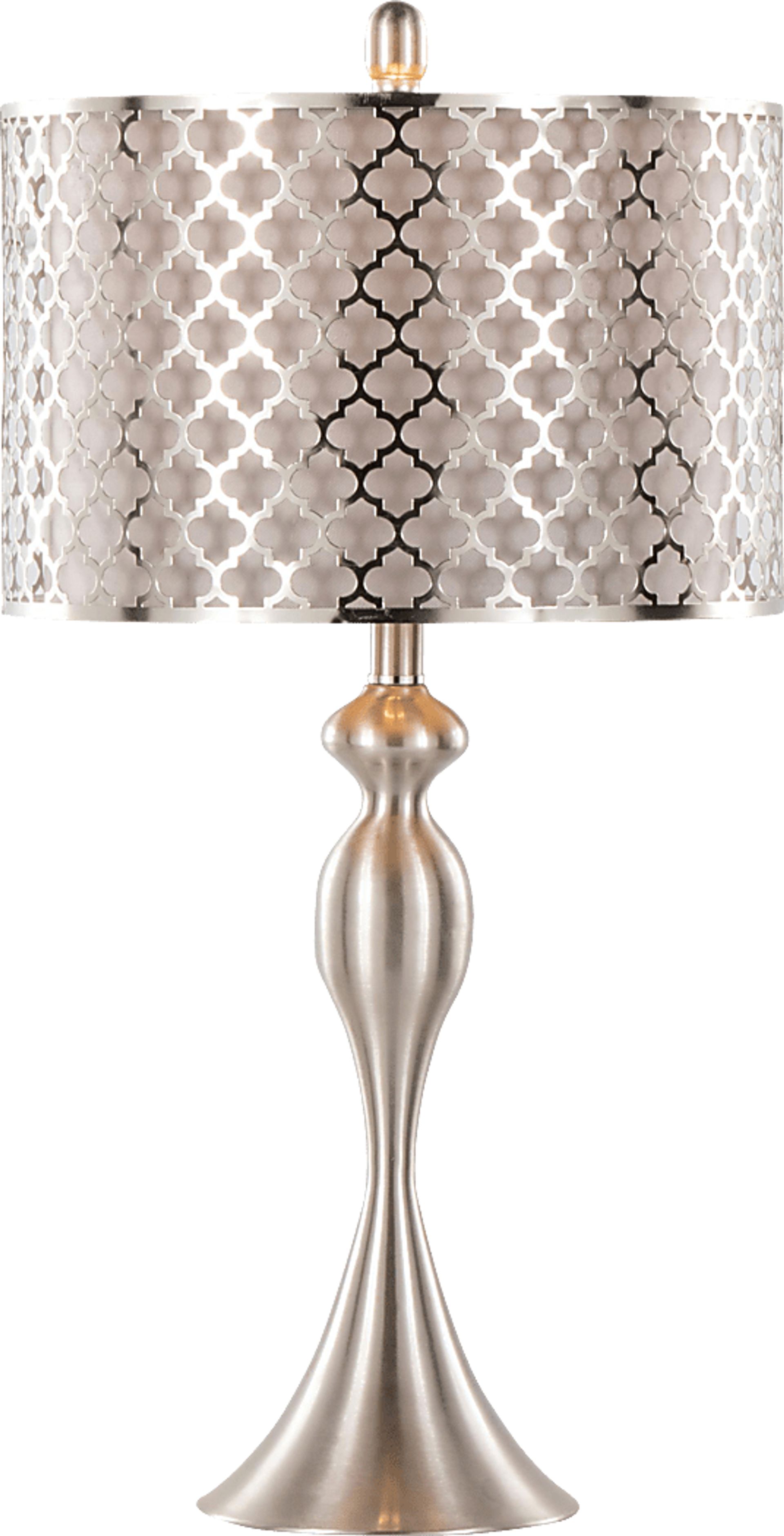 Cheryl Court Silver Table Lamps, Set of 2 - Image 4